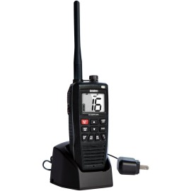Uniden Atlantis 275 Floating Handheld VHF Marine Radio, 6W, IPX8 Submersible, NOAA Weather
