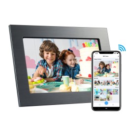 eco4life 10.1" Wi-Fi Digital Photo Frame with Metal Frame & Touchscreen (CPF1033)