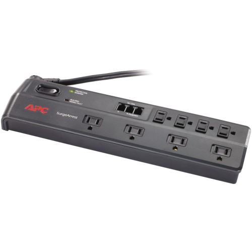 8-Outlet Essential SurgeArrest® Surge Protector (Telephone Protection)