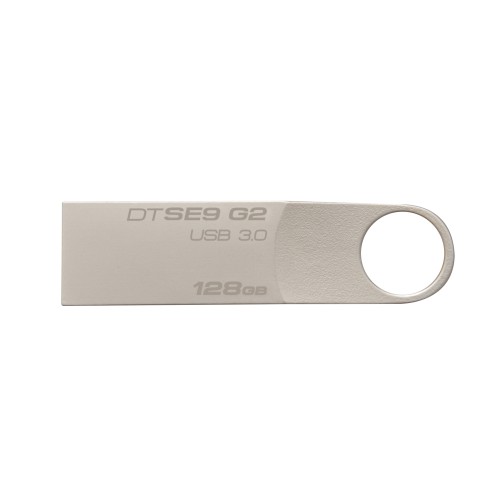 Kingston - DataTraveler SE9 128GB USB Flash Drive - Silver
