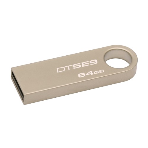 Kingston - DataTraveler SE9 64GB USB Flash Drive - Silver