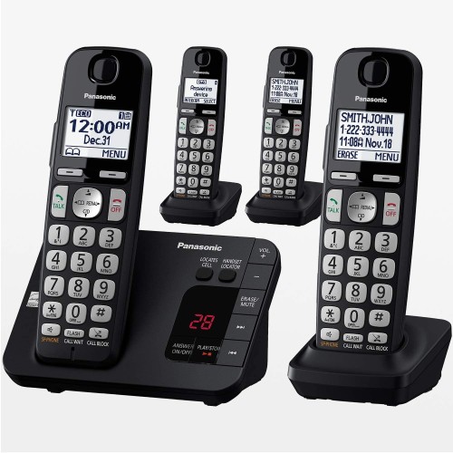 Panasonic DECT 6.0 Expandable Cordless Phone System with Answering Machine