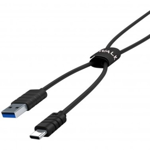 TWISTER CHARGE & SYNC USB-C™ TO USB-A CABLE, 6.6FT (BLACK)