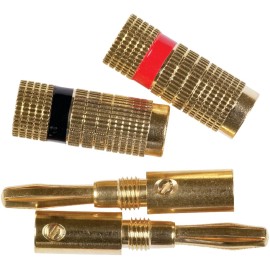 RCA Deluxe Banana Plugs, 2 pk