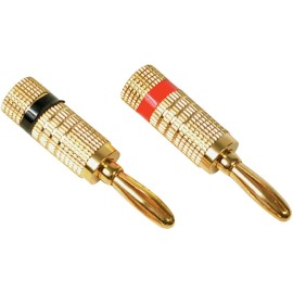 RCA Deluxe Banana Plugs, 2 pk