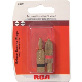 RCA Deluxe Banana Plugs, 2 pk