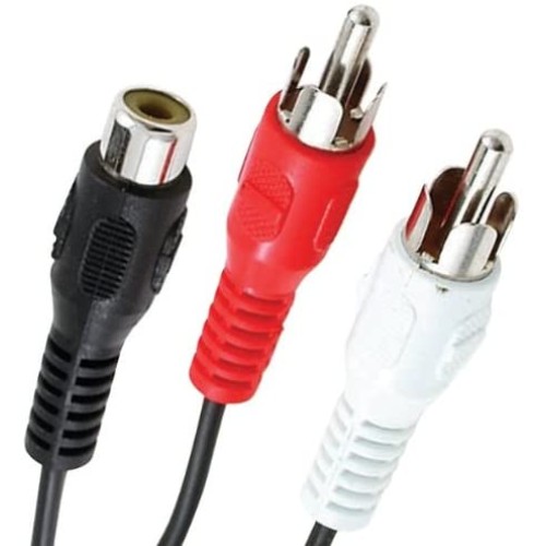 Axis 2 RCA Plugs to 1 RCA Jack