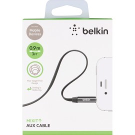 Belkin Mixit Up All Smartphones Auxillary Cable, Black, 3ft