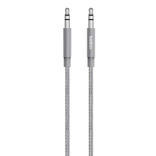 Belkin Cable Audio Premium Metallic 4 ft - Grey