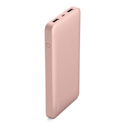 Belkin Pocket Power bank 10000mAh 2.4 A 2 output connectors (USB) on cable: Micro-USB rose gold