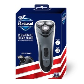 Barbasol Men\'s Rechargeable Electric Wet and Dry Rotary Shaver
