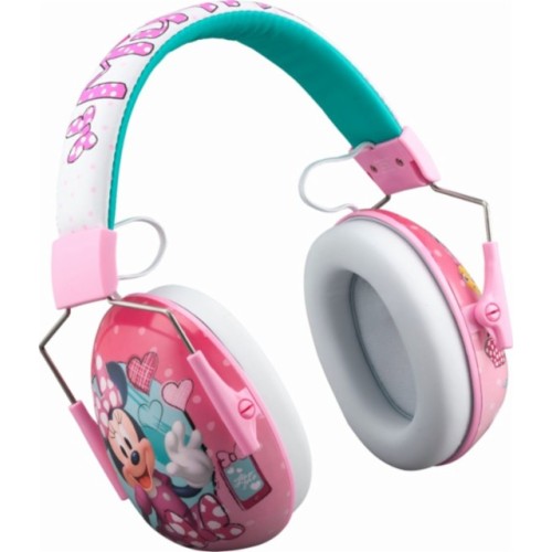 KIDdesigns - Minnie Wired Over-the-Ear Headphones - Pink/White/Ocean Blue