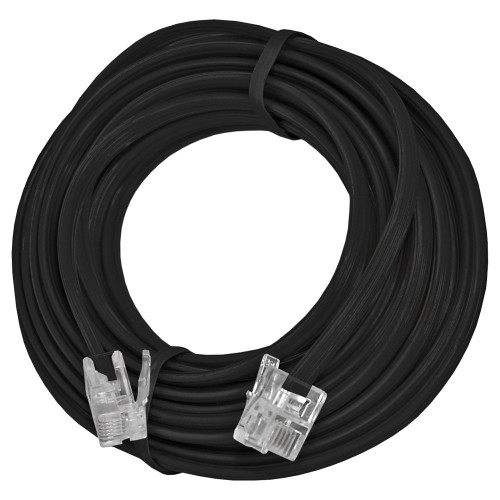 4-Conductor Line Cord (Black; 15Ft)