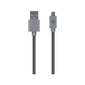 Charge & Sync Usb To Micro Usb Cable, 10Ft (Gray)