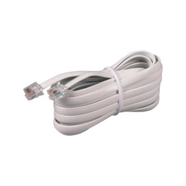 RCA White Phone Line Cord 15ft