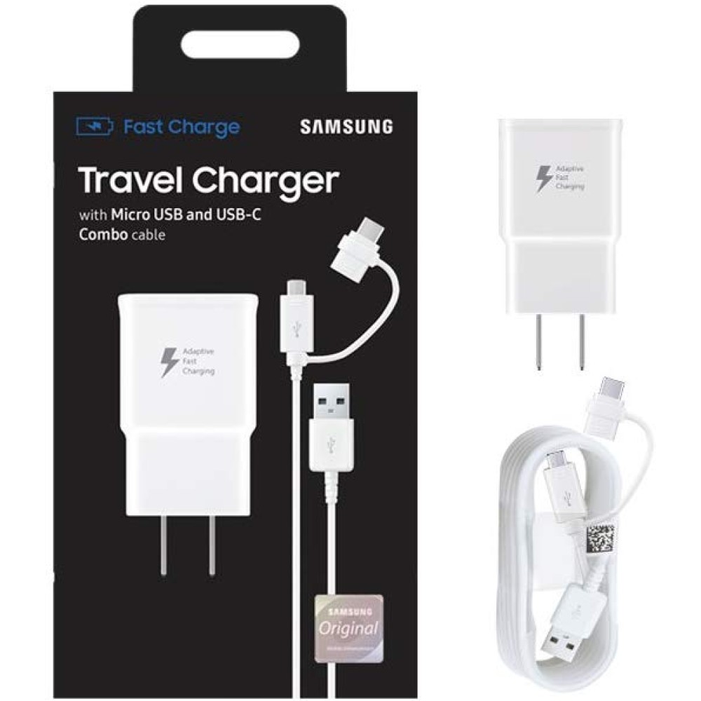 Samsung EP-DG930DWBNDL MicroUSB / USB-C Fast Charge Wall Charger