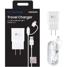 Samsung EP-DG930DWBNDL MicroUSB / USB-C Fast Charge Wall Charger