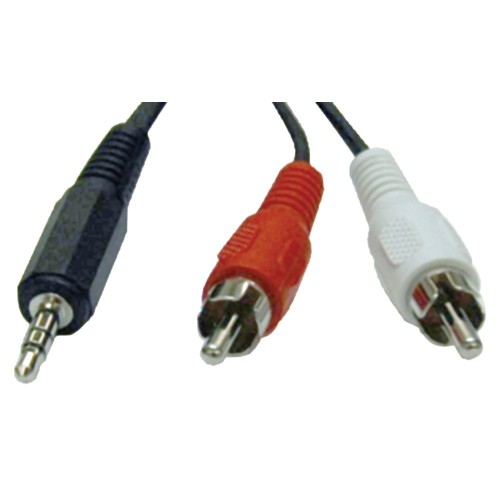 Tripplite 3.5 Mm Stereo To 2 Rca Audio Y-Splitter Adapter (6-Feet)