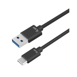 iLuv USB Type-C to USB-A 3 ft Cable Negro