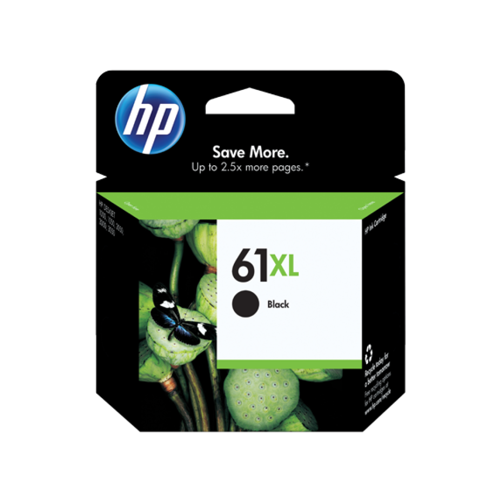 HP 61XL - High Yield - Dye-Based Black - Original - Ink Cartridge