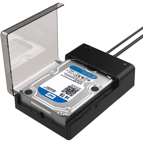 Sabrent USB 3.0 to SATA External Hard Drive Lay-Flat Docking Station for 2.5 or 3.5in HDD,