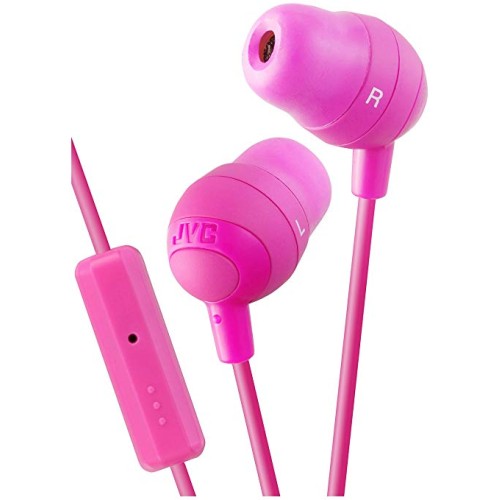 Jvc Marshmallow Inner-Ear Headphones With Microphone (Pink)