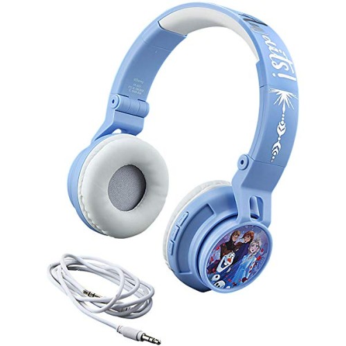 eKids - Frozen II Headphones - White/Purple/Blue
