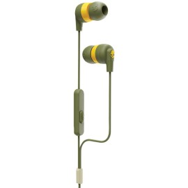 INK'D+® WIRELSS IN-EAR EARBUDS WITH MICROPHONE (MOSS OLIVE/YELLOW)