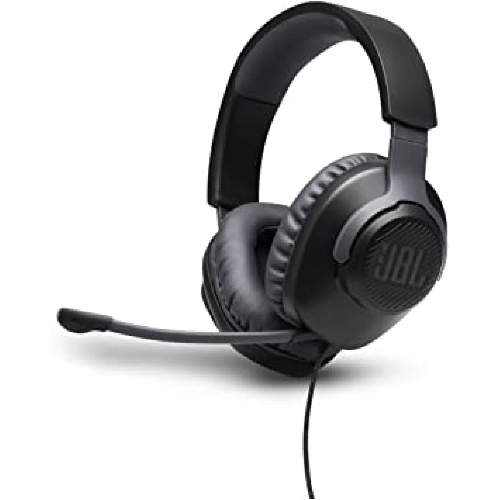 JBL Quantum 100 - Wired Over-Ear Gaming Headphones - Black