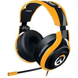 Razer Overwatch ManO'War Tournament Edition: In-Line Audio Control - Unidirectional Retractable Mic - Rotating Ear Cups - Gaming Headset Works with PC, PS4, Xbox One, Switch, & Mobile Devices