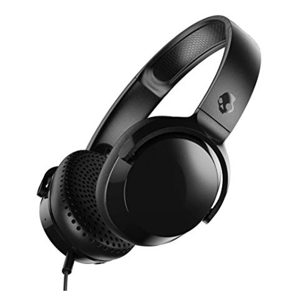 Skullcandy Riff On-Ear Wired Headphones With Microphone (Black)