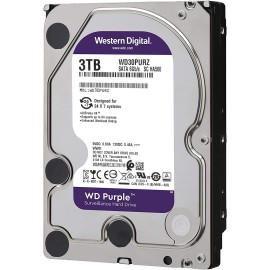 Western Digital 3TB WD Purple Surveillance Internal Hard Drive HDD - SATA 6 Gb/s, 64 MB Cache, 3.5" - WD30PURZ