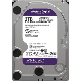 Western Digital 3TB WD Purple Surveillance Internal Hard Drive HDD - SATA 6 Gb/s, 64 MB Cache, 3.5" - WD30PURZ