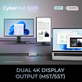 Adesso USB-C to Dual-HDMI Adapter