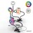 Bower 24-In. Flexible White and RGB Ring Light with Smartphone Holder