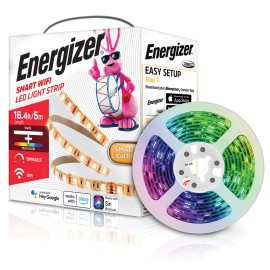 Energizer Connect Smart Multicolor LED Light Strip, 16.4 Ft.