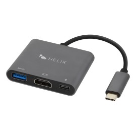 HELIX 3-in-1 USB-C® Adapter Hub with USB-C®, USB-A, and HDMI® Ports