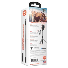 HyperGear SnapShot Wireless Selfie Stick with Tripod and Bluetooth Remote