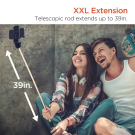 HyperGear SnapShot Wireless Selfie Stick with Tripod and Bluetooth Remote