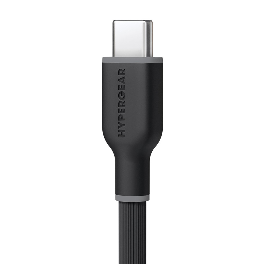 HyperGear USB-C to Lightning 10-Ft. Charge and Sync Flexi Pro Soft-Touch Silicone Fast Charge Cable, for Smartphones and Tablets (Black)