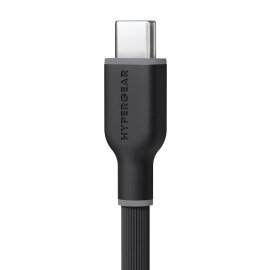 HyperGear USB-C to Lightning 10-Ft. Charge and Sync Flexi Pro Soft-Touch Silicone Fast Charge Cable, for Smartphones and Tablets (Black)