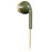 JVC Wired Retro In-Ear Earbuds with In-Line Mic/Remote and 3.5-mm Connector, HAF19M (Green)