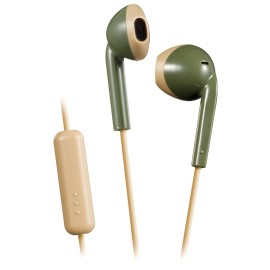 JVC  Retro In-Ear Wired Earbuds with Microphone (Green)