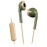 JVC Wired Retro In-Ear Earbuds with In-Line Mic/Remote and 3.5-mm Connector, HAF19M (Green)