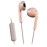 JVC Wired Retro In-Ear Earbuds with In-Line Mic/Remote and 3.5-mm Connector, HAF19M (Pink)