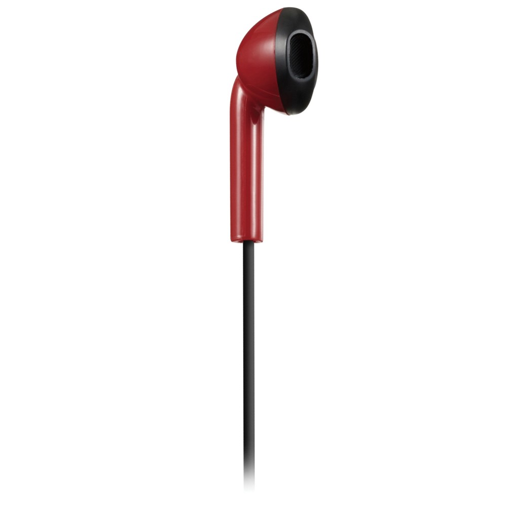 Retro In-Ear Wired Earbuds with Microphone (Red)