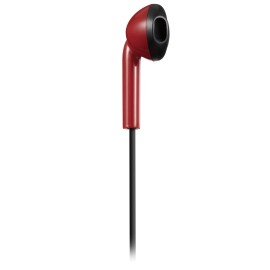 JVC Wired Retro In-Ear Earbuds with In-Line Mic/Remote and 3.5-mm Connector, HAF19M (Red)