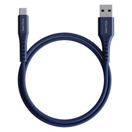 Nautica 4-Ft. 15-Watt USB-A to USB-C Cable, Urban CB200 (Navy)