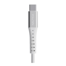 Nautica 4-Ft. 15-Watt USB-A to USB-C Cable, Urban CB200 (White)