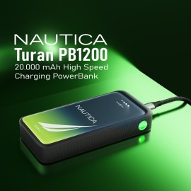 Nautica TURAN PB Dual-USB Hi-Speed Portable Power Bank, UCCPB0803 (20kmAh)
